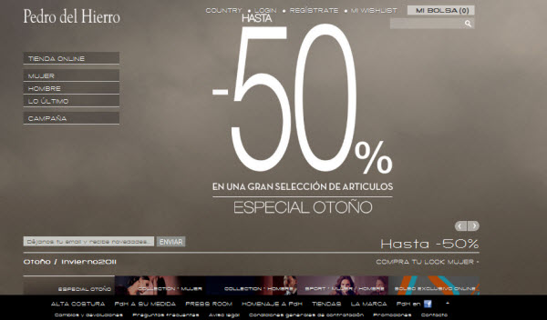 rebajas pedro del hierro online