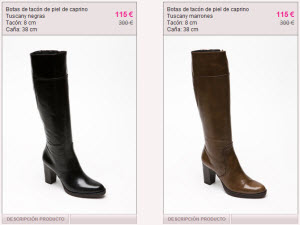 botas online baratas