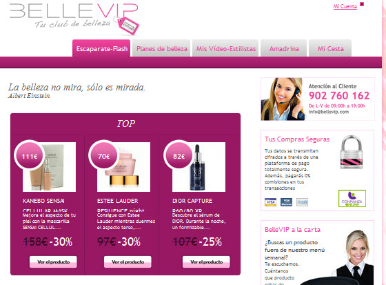 outlets de belleza bellevip