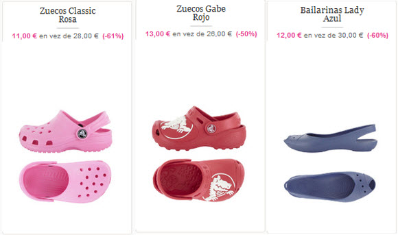 zuecos mujer crocs