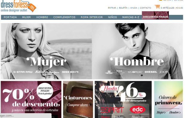 tiendas de ropa online con descuento