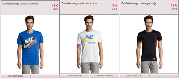 rebajas camisetas nike