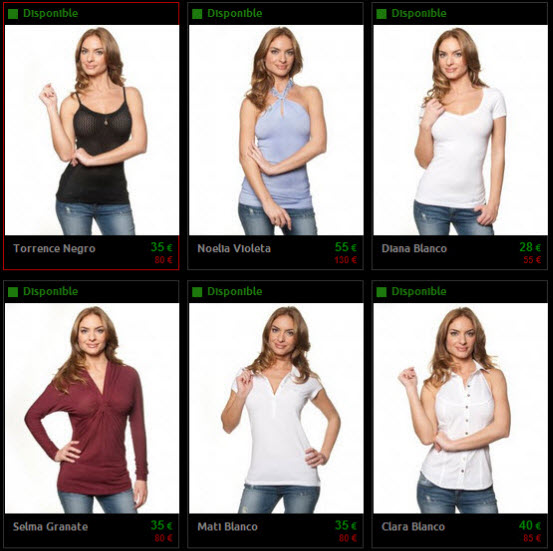 camisetas guess mujer