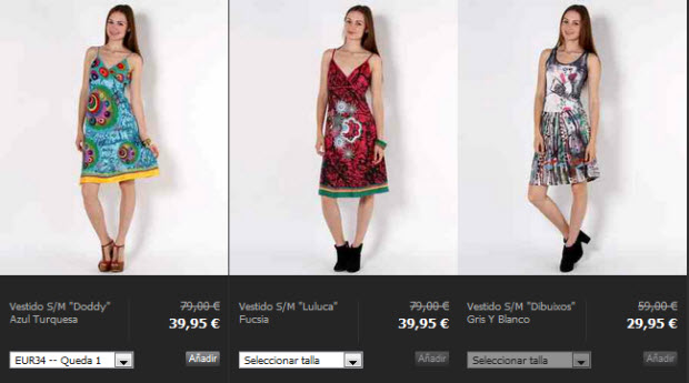 vestidos desigual