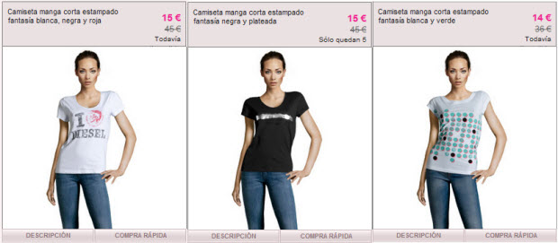 camisetas diesel