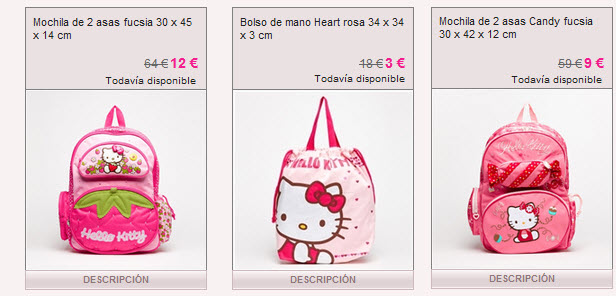 mochilas hello kitty