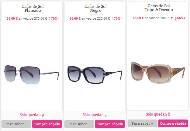 rebajas de gafas de sol