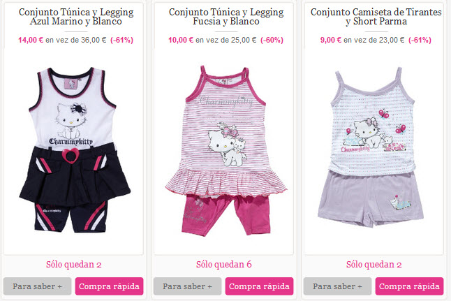 ropa infantil hello kitty