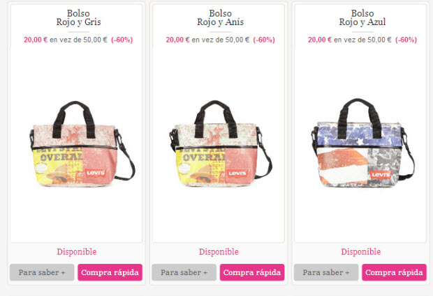 comprar bolsos casual levis