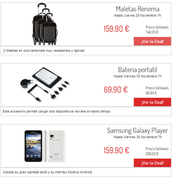 ventas privadas de electronica outlet