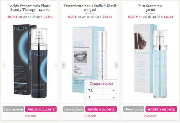 cosmeticos talika