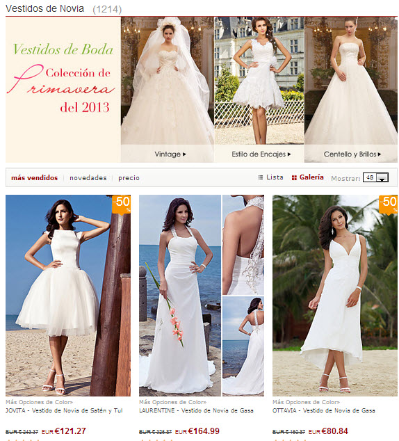 vestidos de novia baratos