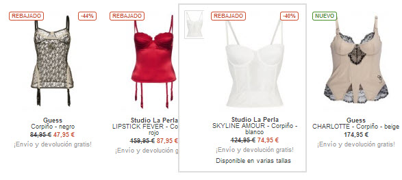 corpiños zalando