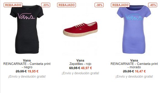 Vans rebajas