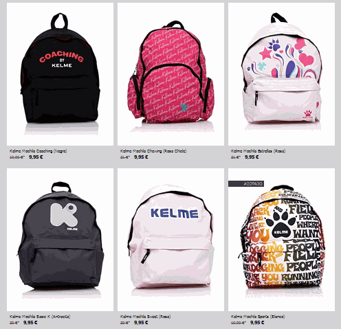 mochilas kelme