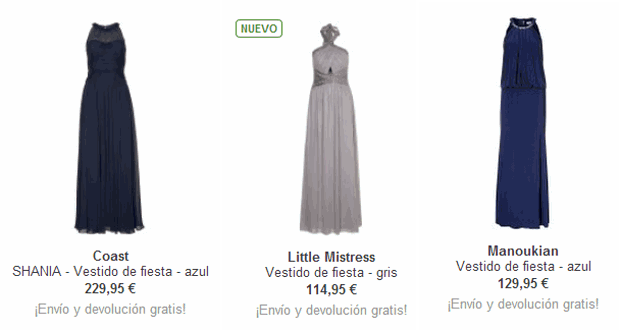 vestidos largos zalando