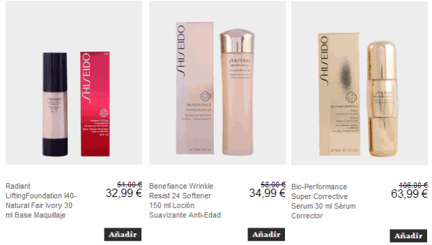 productos shiseido