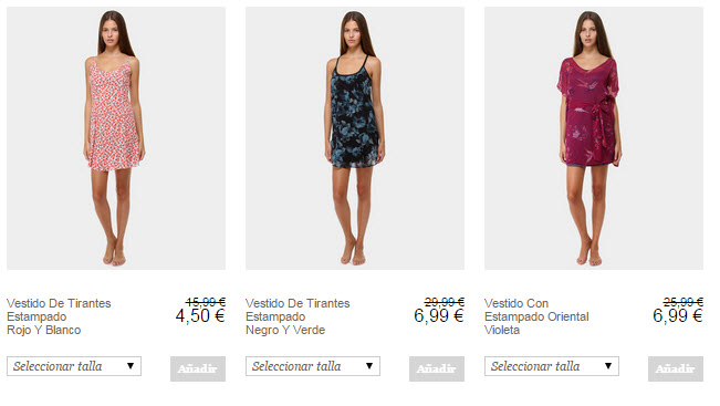 oysho vestidos outlet