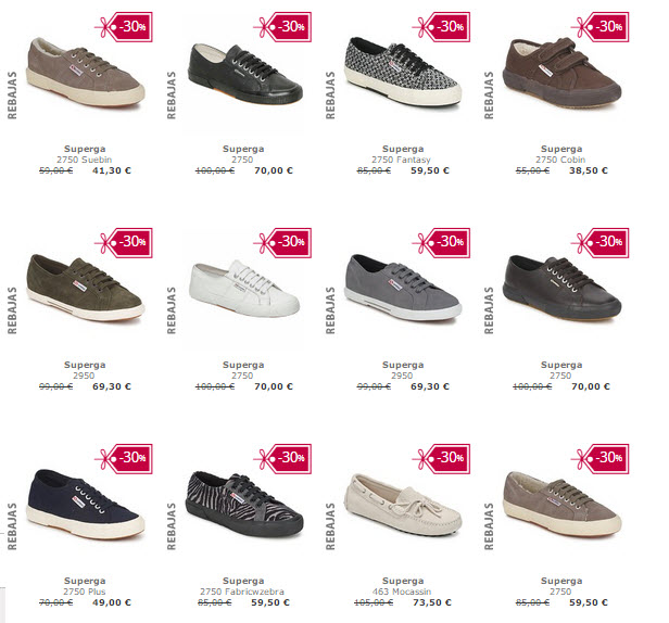 Spartoo Superga 2015: buenos precios y mÃ¡s de 100 modelos a elegir