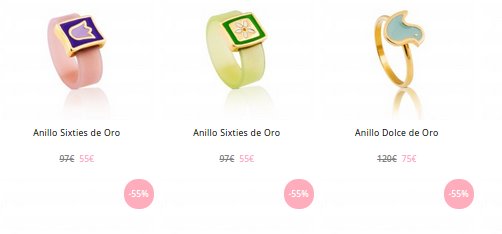 Tous outlet anillos