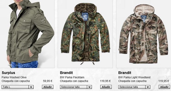 ropa militar online