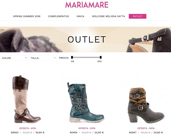 Maria Mare: opiniones del outlet de sandalias y zapatos