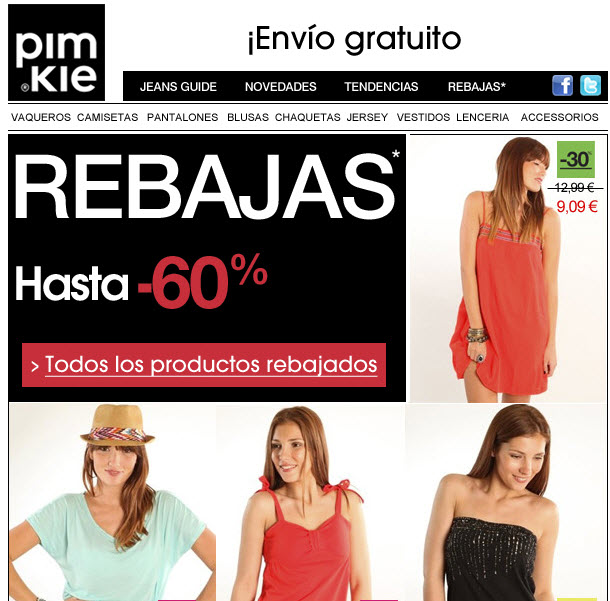 rebajas pimkie verano 2012