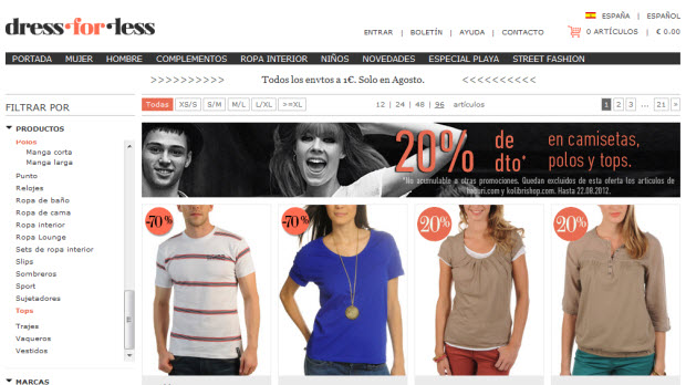 comprar ropa en dress-for-less