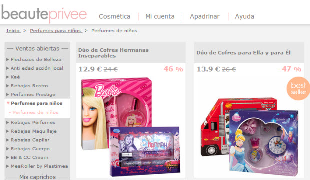 perfumes para niños online