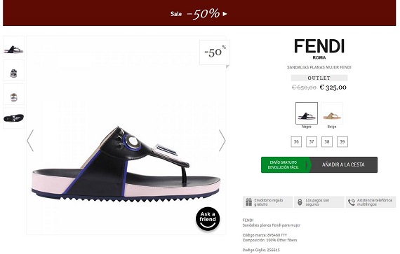 outlet fendi