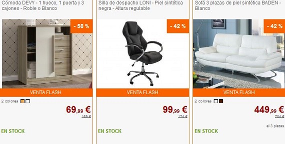 ventas privadas de muebles españa