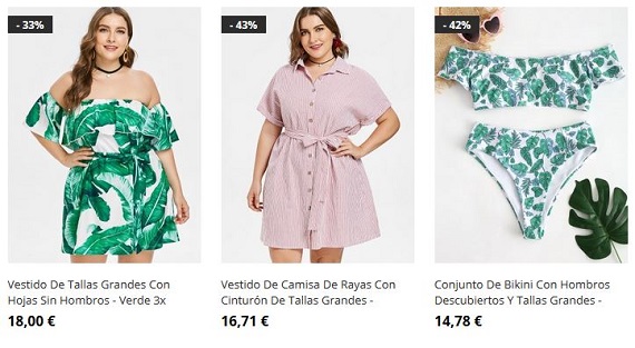 zaful tallas grandes