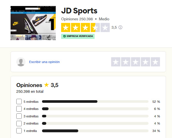 Jd Sports opiniones